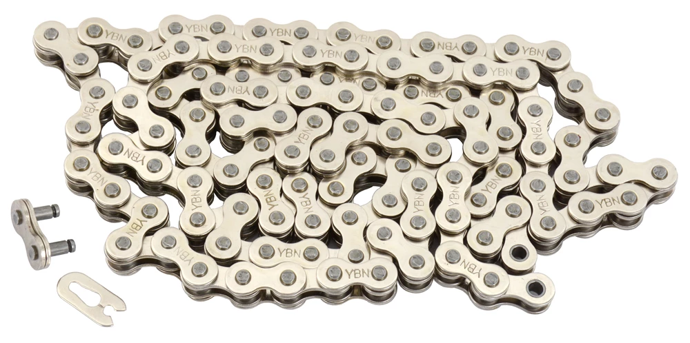 YBN BF410 Chaîne Singlespeed 1/2 X 1/8 Argent